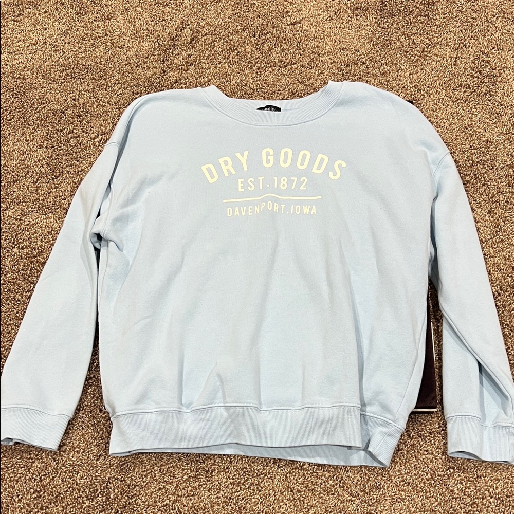 Dry Goods Light Blue Crewneck Sweatshirt